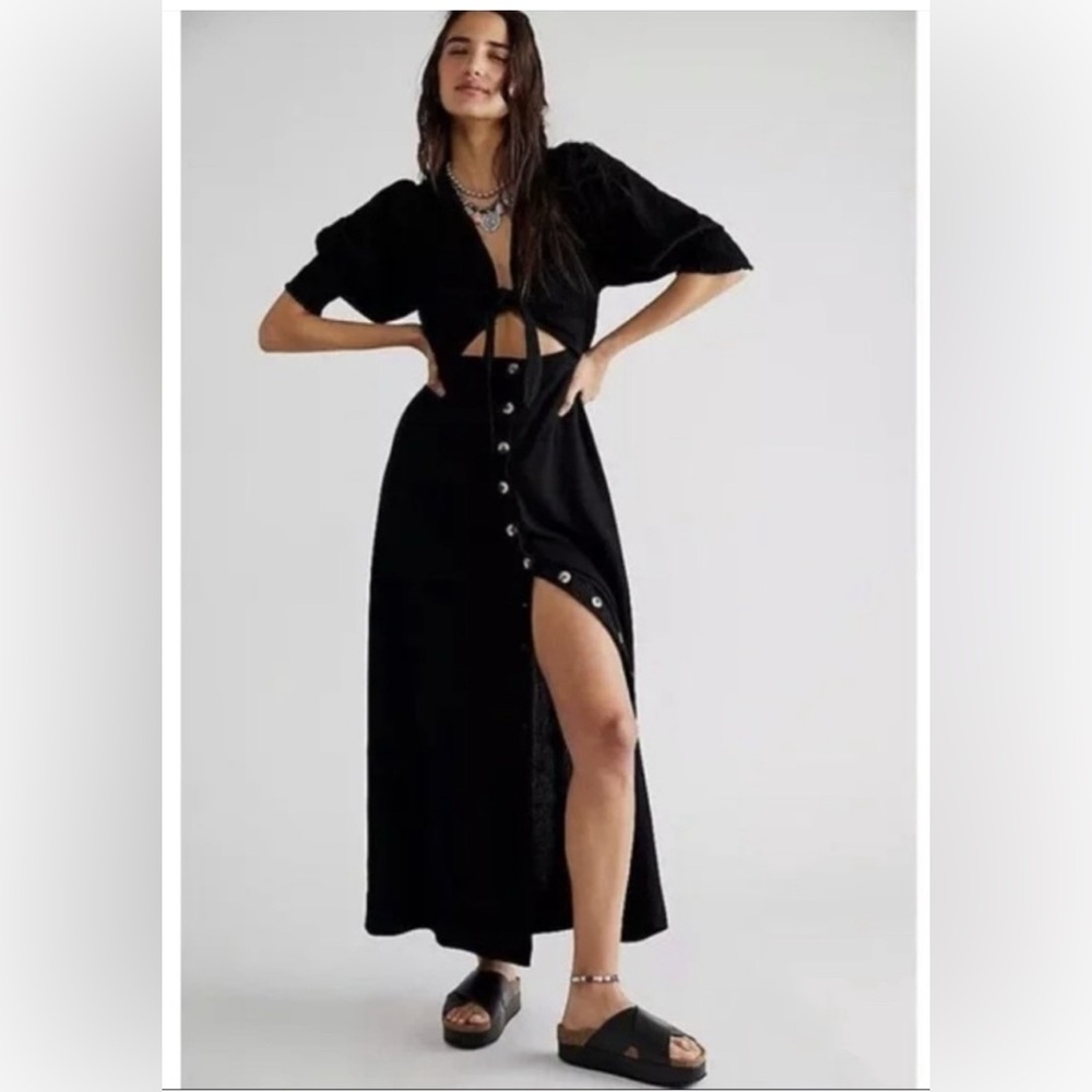 Free People String of Hearts Cutout Maxi Dress